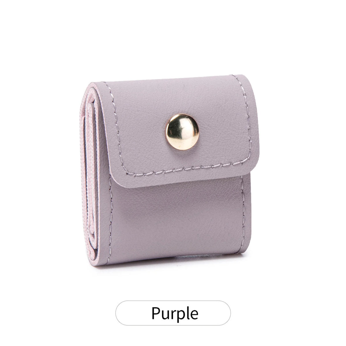 Mini Jewelry Organizer Roll Pouch PU Leather Travel Jewelry Case with Multiple Pockets for Necklace/Earring/Ring